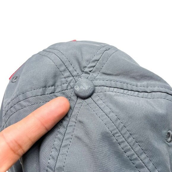 Titleist FJ FootJoy Pro V1 Golf Embroidered Logo StrapBack Hat- Gray - Picture 8 of 9